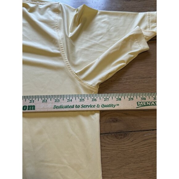 FootJoy Polo Shirt 2XL XXL Yellow Athletic Performance Outdoor Golfer Preppy Men - Picture 8 of 13